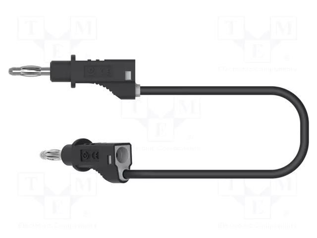 Test lead; 60VDC; 30VAC; 12A; banana plug 4mm,both sides; Len: 2m ELECTRO-PJP PJP2111-200N
