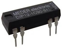 RELAY, REED, SPDT, 100V, 0.2A, THT DIP12-1C90-51L