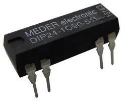 RELAY, REED, SPDT, 100V, 0.2A, THT DIP24-1C90-51L