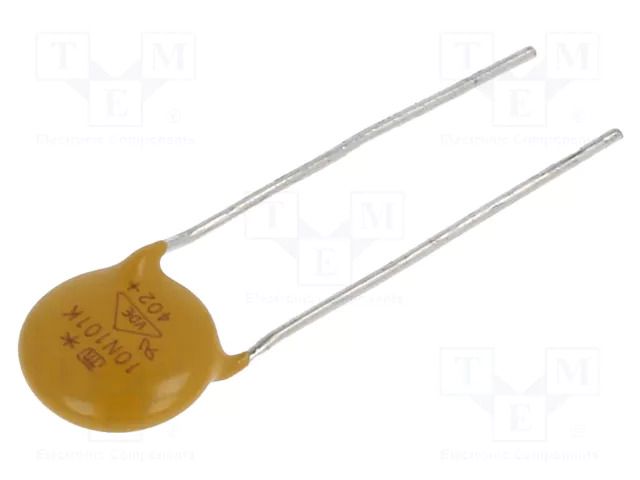 Varistor: zinc-oxide; THT; 60VAC; 85VDC; 100V; 2.5kA; Ø10mm; 14J JOYIN JVR10N101K87PU5