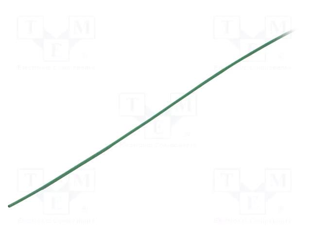Heat shrink sleeve; glueless; 2: 1; 1.2mm; L: 1m; green; polyolefine TASKER GTM1206G