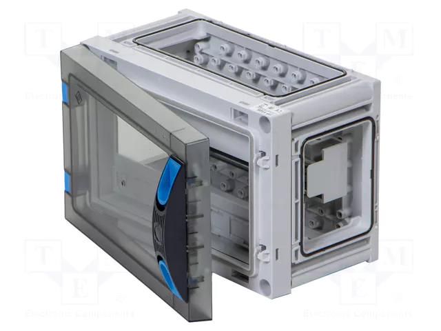 Enclosure: for modular components; IP66; light grey; ENYSTAR HENSEL HENSEL-FP-1105
