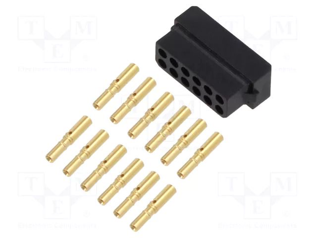 Connector: wire-wire/PCB; plug; female; PIN: 12; Datamate L-Tek; 3A HARWIN M80-8881205