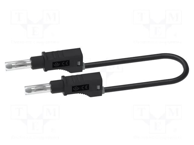 Test lead; 36A; banana plug 4mm,both sides; Urated: 600V; Len: 1m ELECTRO-PJP PJP2214/600V-100N