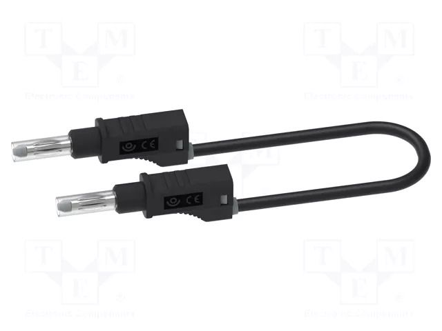 Test lead; 36A; banana plug 4mm,both sides; Urated: 600V; Len: 1m ELECTRO-PJP PJP2214/600V-100N