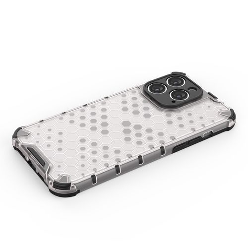 Honeycomb case for iPhone 14 Pro Max armored hybrid cover black, Hurtel 5907769348976 5907769348976