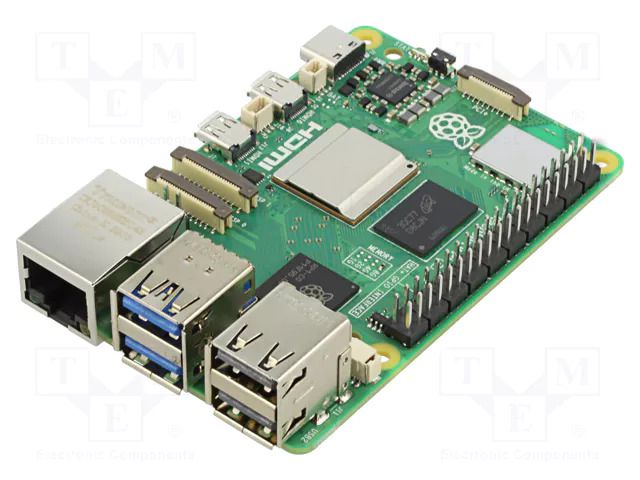 Single-board computer; Raspberry Pi 5; 2.4GHz; uP: BCM2712; 5VDC RASPBERRY PI SC1112
