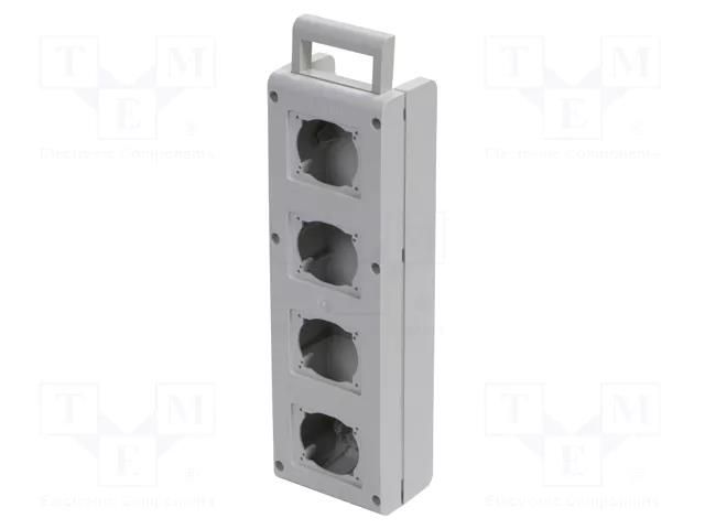 Enclosure: junction box; wall mount,for wall mounting; grey SCAME SCAME-632.3501-000