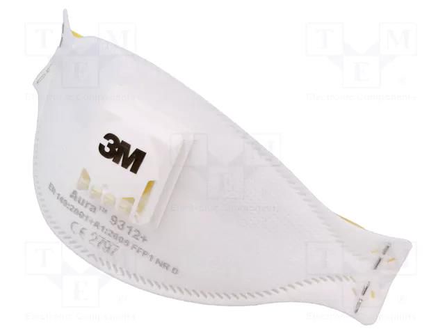 Dust respirator; FFP1; Aura™ 9312+; disposable,with valve 3M 3M-7100258911
