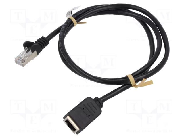 Extender Ethernet; RJ45 socket,RJ45 plug; F/UTP; 5e; stranded; Cu Goobay GOOBAY-91886
