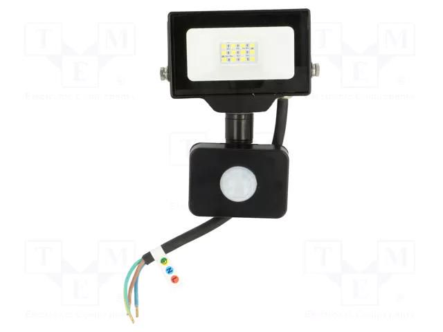 Lamp: LED flood light; 230VAC; 10W; 6400K; CRImin: 80; 1000lm GTV Poland GT-GCR10W-64