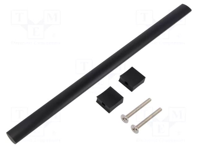 Holder; aluminium; matt black; H: 30.5mm; L: 276mm; W: 15.5mm; handle GTV Poland GTV-UA-B031125620M