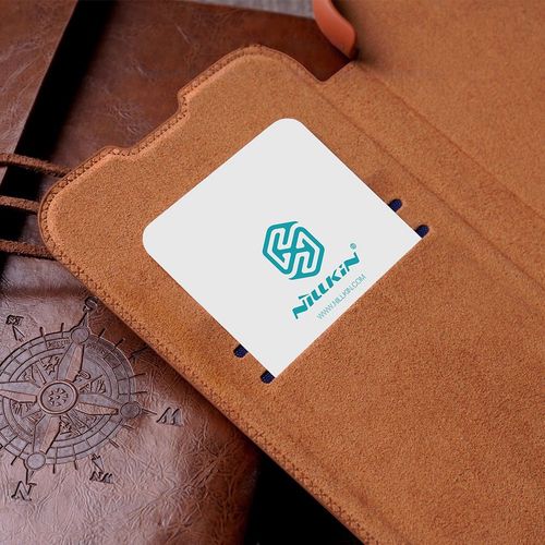 Nillkin Qin Leather Pro Case iPhone 14 Pro Max Camera Cover Holster Cover Flip Case Brown, Nillkin 6902048249028 6902048249028