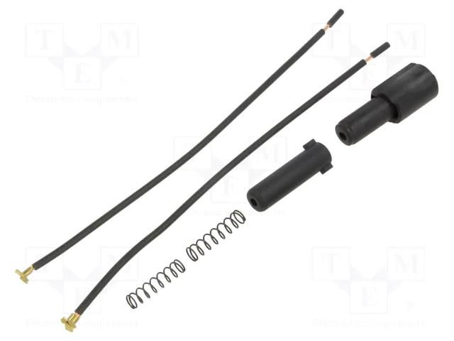 Fuse holder; 5x20mm,6.3x32mm; Imax: 6.3A; Leads: cables; -30÷85°C ESKA 121720