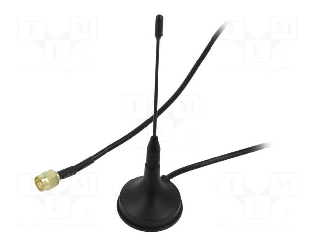 Antenna; 3G,4G,LTE; 2.5dBi; magnet; 50Ω; 900÷1800Hz; L: 60mm; Len: 3m DFROBOT DF-FIT0453