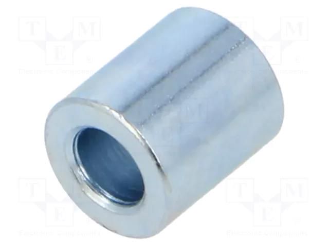 Spacer sleeve; 9mm; cylindrical; steel; zinc; Out.diam: 8mm DREMEC DR328/4.3X9