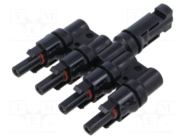 Splitter; solar male x4,solar female x4 CONNFLY DS1162-14-1T4AB6P