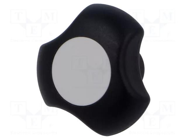 Knob; Ø: 40mm; Int.thread: M6; 13.5mm; H: 25mm; technopolymer PA ELESA+GANTER EG-167835-C3