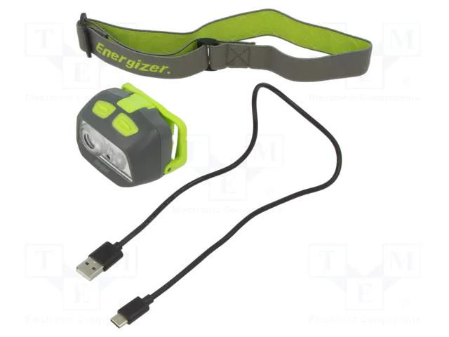 Torch: LED headtorch; dustproof enclosure,waterproof; 15h; IP67 ENERGIZER EG-PRO-FH