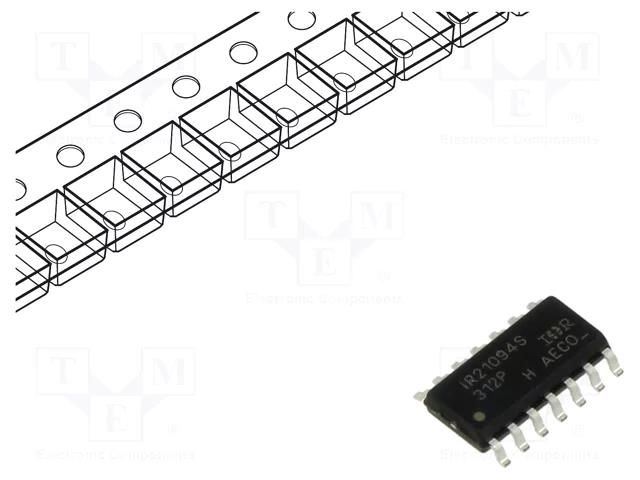 IC: driver; MOSFET half-bridge; high-/low-side,gate driver; SO14 INFINEON TECHNOLOGIES IR21094STRPBF