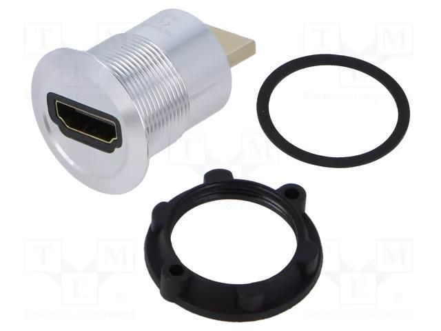 Adapter; for panel mounting,rear side nut; Thread: M22; 1÷10mm ONPOW HDMI-01