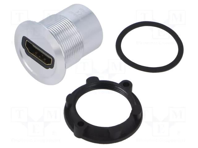 Adapter; for panel mounting,rear side nut; Thread: M22; 1÷10mm ONPOW HDMI-02