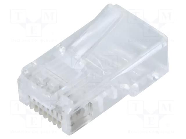 Connector: RJ45; plug; PIN: 8; Cat: 5e; 8p8c; for cable; IDC QOLTEC 54551