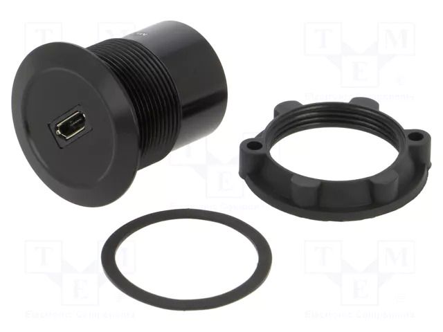 Adapter; USB B micro socket,USB B micro plug; USB 2.0; 1÷10mm ONPOW MICRO-USB-01-BK