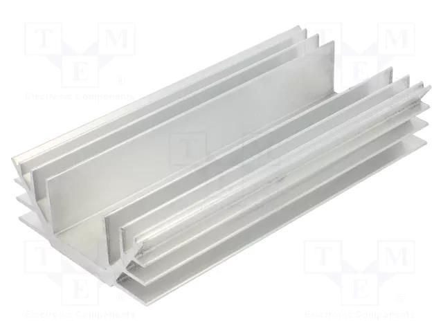 Heatsink: extruded; U; L: 150mm; W: 74mm; H: 30mm; aluminium  RAD-A4240/150