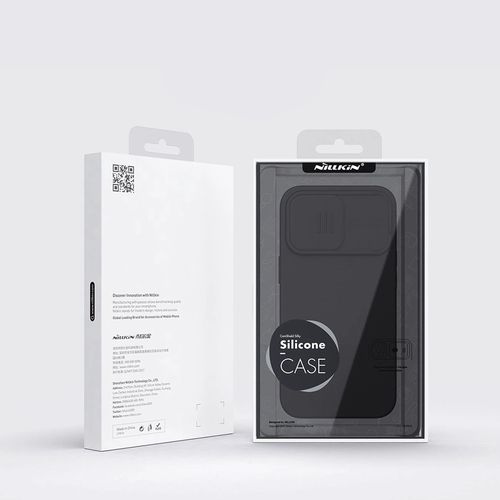 Nillkin CamShield Silky Silicone Case iPhone 14 Pro case with camera cover green, Nillkin 6902048249271