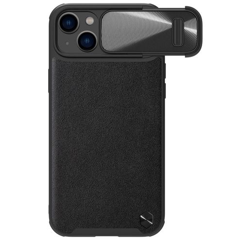 Nillkin CamShield Leather S Case iPhone 14 case cover with camera cover black, Nillkin 6902048249653