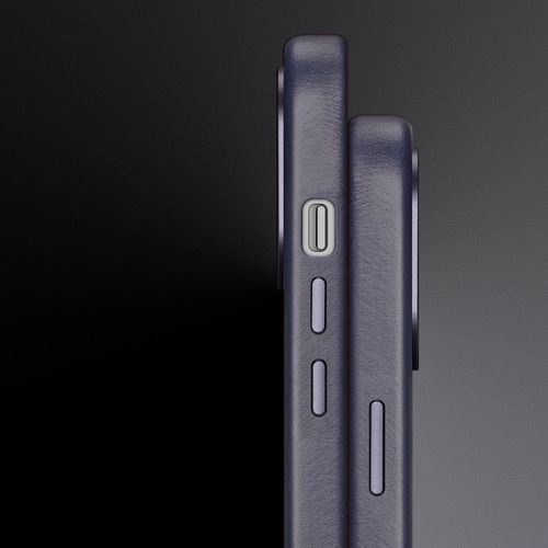Dux Ducis Naples case for iPhone 14 magnetic leather case MagSafe blue, Dux Ducis 6934913034637 6934913034637