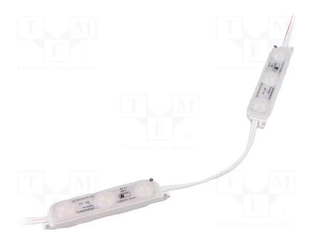 LED; white; 6500K; 1.2W; 110lm; IP68; 165°; No.of diodes: 3; -30÷70°C POS MW-SAMSUNG-3W