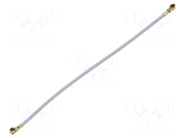 Cable; Colour: grey; Len: 0.1m; Wire dia: 35mm; Type: angled HIROSE UFL2LPA088Y1TA100