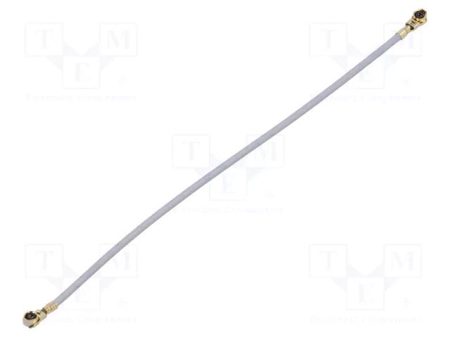 Cable; Colour: grey; Len: 0.1m; Wire dia: 35mm; Type: angled HIROSE UFL2LPA088Y1TA100