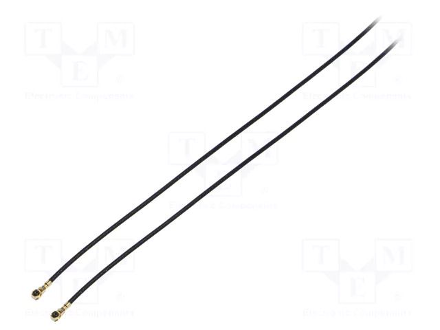 Cable; Colour: black; Len: 0.4m; Wire dia: 35mm; Type: angled HIROSE UFL2LPA088Y2TA400