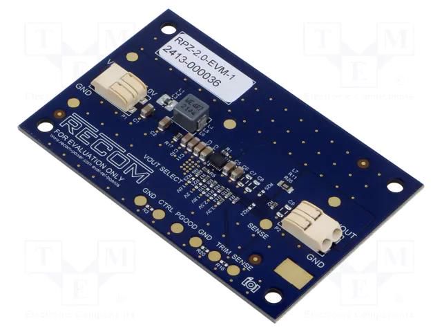Extension module; Uin: 2.75÷6VDC; Uout: 1÷3.3VDC; Iout: 2A; 1150kHz RECOM RPZ-2.0-EVM-1