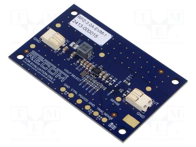 Extension module; Uin: 2.75÷6VDC; Uout: 1÷3.3VDC; Iout: 3A; 1150kHz RECOM RPZ-3.0A-EVM-1