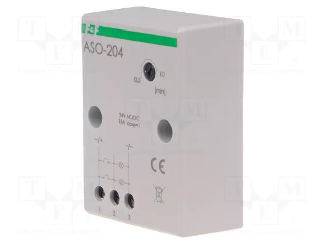 Staircase timer; wall mount; 24VAC; 24VDC; IP20; 16A; -25÷50°C F&F ASO-204