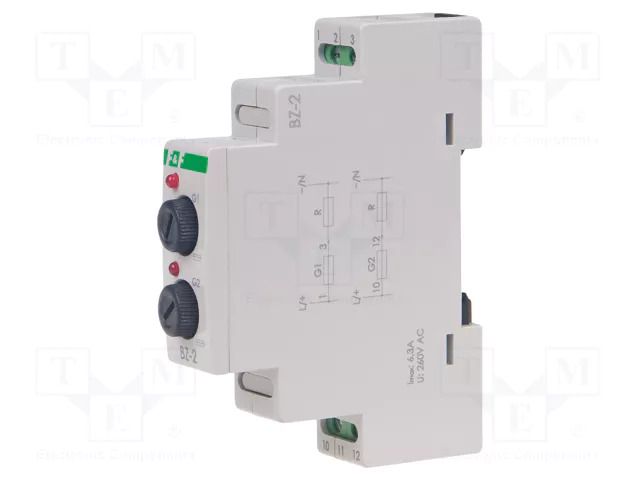 Module: module protecting; 250VAC; 250VDC; IP20; Colour: red; BZ F&F BZ-2