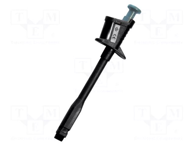 Clip-on probe; with puncturing point; 6A; 60VDC; black; 4mm; 30VAC ELECTRO-PJP PJP6003-N