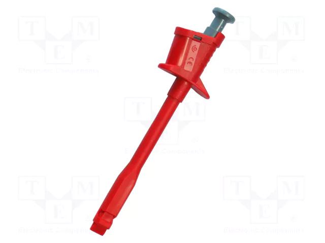 Clip-on probe; with puncturing point; 6A; 60VDC; red; 4mm; 30VAC ELECTRO-PJP PJP6003-R