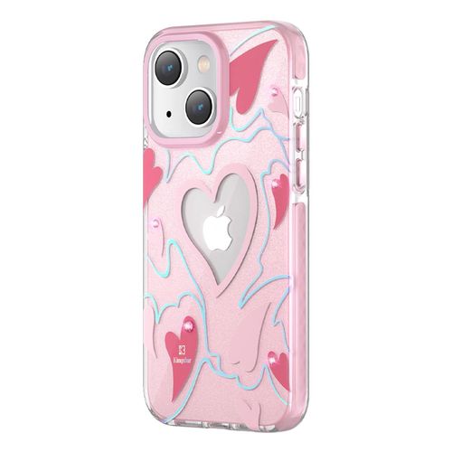 Kingxbar Heart Star Series case for iPhone 14 Plus pink heart case, Kingxbar 6959003508386