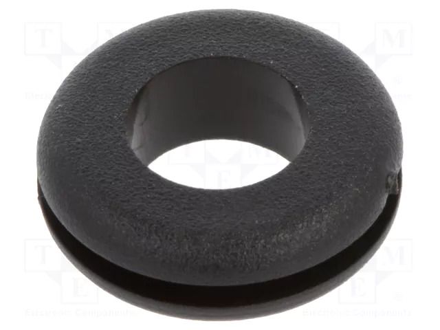 Grommet; Ømount.hole: 10.2mm; Øhole: 7mm; black; 0÷80°C; PVC ESSENTRA ESS-10081846