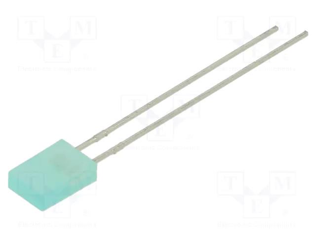 LED; green; rectangular; 5.18x2.23x8mm; 4.7÷8mcd; 110°; Front: flat BROADCOM (AVAGO) HLMP-S501