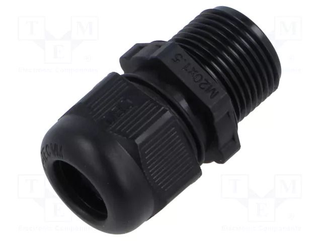 Cable gland; with long thread; M20; 1.5; polyamide; black OBO BETTERMANN OBO-2022968