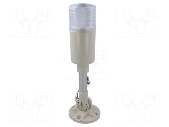 Signalling column; red; LED; 220÷240VAC; Sound level: 85dB; IP42 SCHNEIDER ELECTRIC XVGM1SMA