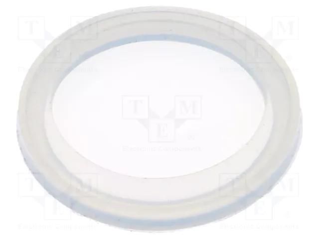 Cover; IP68; transparent; Ø18x2.8mm; GQ16F,LAS2GQF,ONPOW6116F ONPOW M12-16F