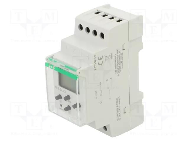 Programmable time switch; Range: 1 year; SPDT; 24÷264VAC; PIN: 6 F&F PCZ-525.2