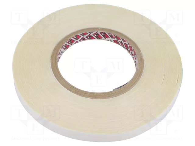 Tape: fixing; W: 12mm; L: 50m; Thk: 0.175mm; colourless; polyacrylic PPI PPI-RD-697-12-50